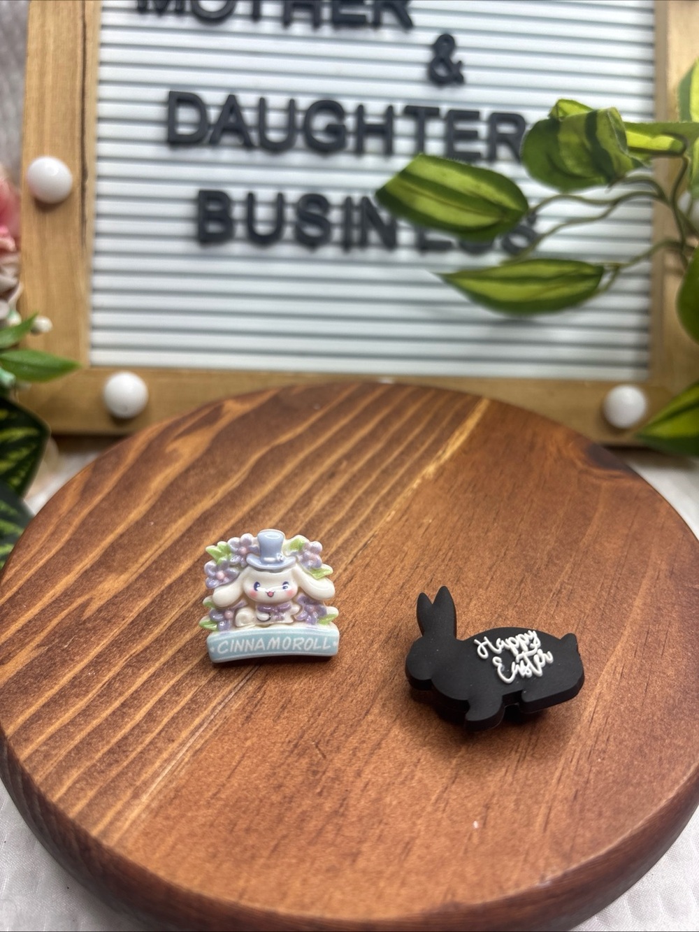 Pair of 2 Croc Shoe Charm Bunny Rabbit